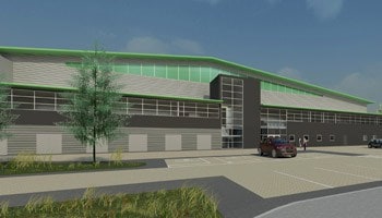 An artist's impression of the AmeyCespa Milton Keynes facility, which is due to be completed in 2016